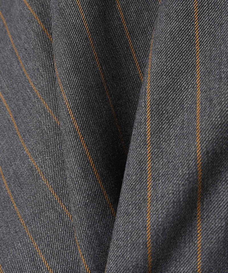 Brushed Wool Stripe Circle Collar Mini Dress-GANNI-Forget-me-nots Online Store