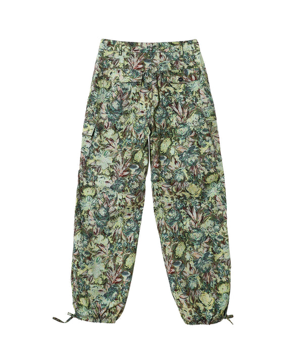 Printed Stretched Cotton Pants-GANNI-Forget-me-nots Online Store