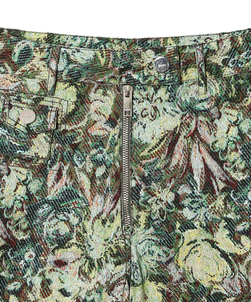 Printed Stretched Cotton Pants-GANNI-Forget-me-nots Online Store