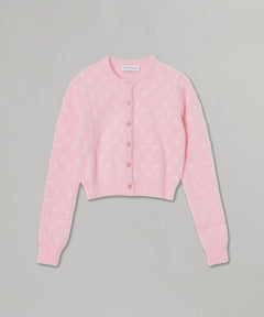 Fluffy Moon Jacquard Knit Ls Cardigan-Marine Serre-Forget-me-nots Online Store