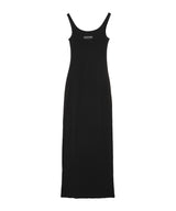 Moon Logo Ribbed Jersey Long Dress-Marine Serre-Forget-me-nots Online Store