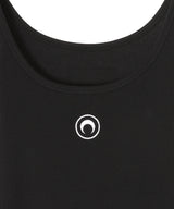 Moon Logo Ribbed Jersey Long Dress-Marine Serre-Forget-me-nots Online Store
