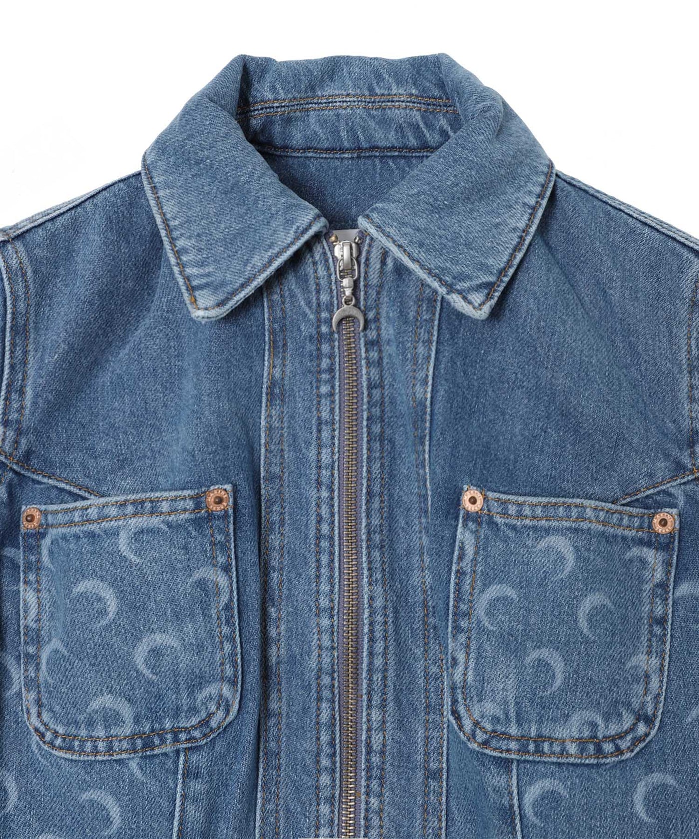 Light Blue Denim Trucker Jacket｜マリーン セル(Marine Serre