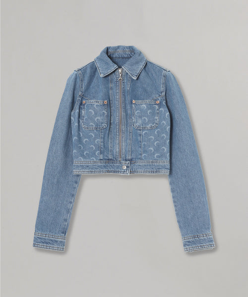 Light Blue Denim Trucker Jacket-Marine Serre-Forget-me-nots Online Store
