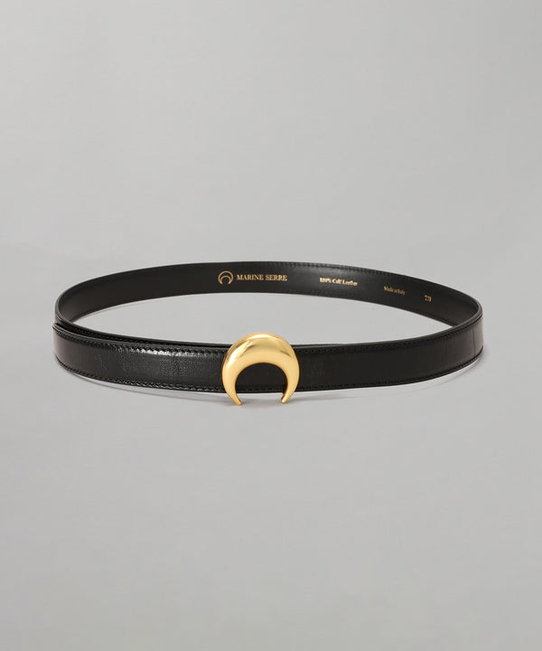 Smooth Leather Moon Belt