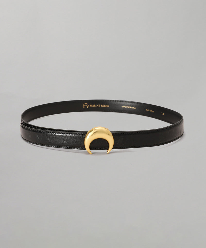 Smooth Leather Moon Belt