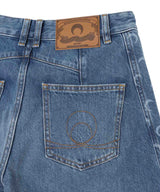 Light Blue Denim Baggy Jeans-Marine Serre-Forget-me-nots Online Store
