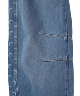 Light Blue Denim Baggy Jeans-Marine Serre-Forget-me-nots Online Store