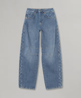 Light Blue Denim Baggy Jeans-Marine Serre-Forget-me-nots Online Store