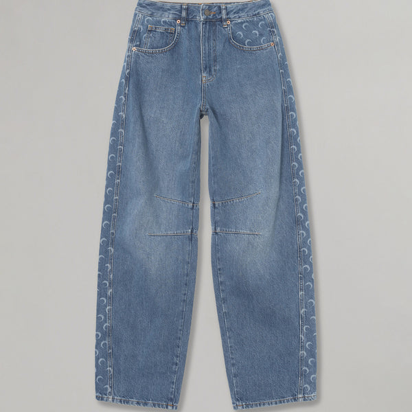 ヒ*ウ様 MARINE SERRE デニム Light Blue Denim Baggy Jeans｜マリーン セル(Marine Serre)｜Forget