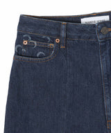 Midnight Blue Denim Shorts-Marine Serre-Forget-me-nots Online Store