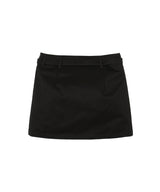 Sailor Workwearo Belted Mini Skirt-Marine Serre-Forget-me-nots Online Store