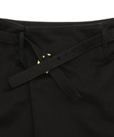 Sailor Workwearo Belted Mini Skirt-Marine Serre-Forget-me-nots Online Store