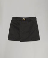 Sailor Workwearo Belted Mini Skirt-Marine Serre-Forget-me-nots Online Store