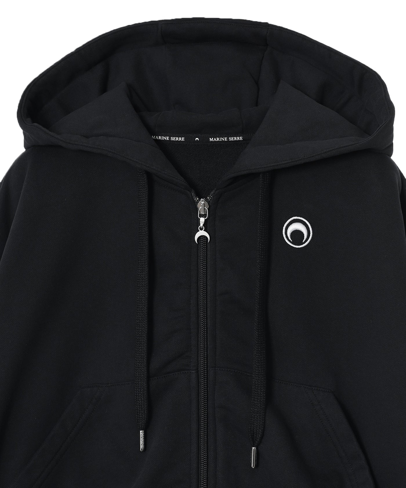 Moon Logo Jersey Fleece Zipped Hoodie｜マリーン セル(Marine Serre