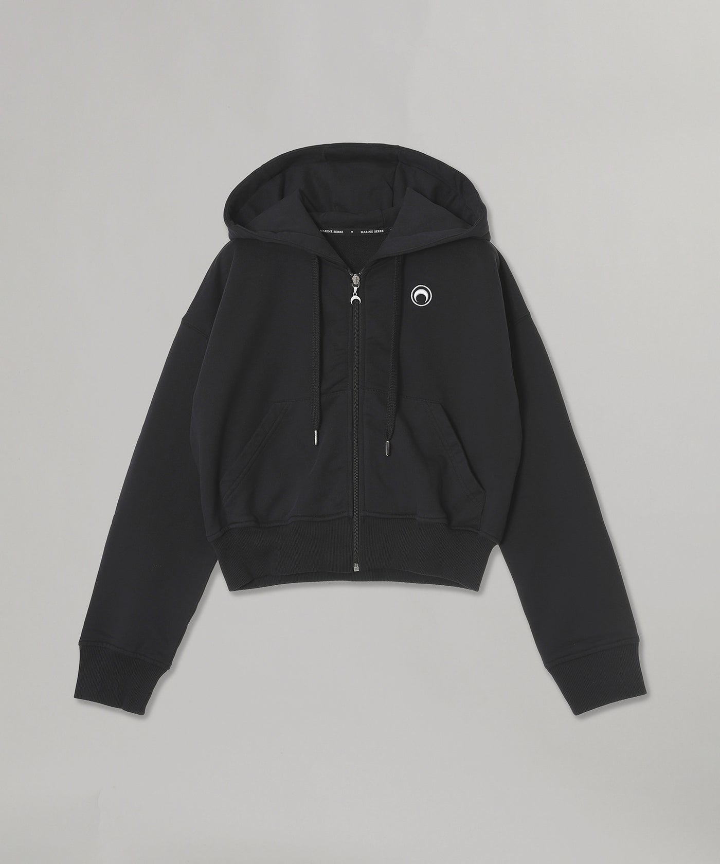Moon Logo Jersey Fleece Zipped Hoodie｜マリーン セル(Marine Serre