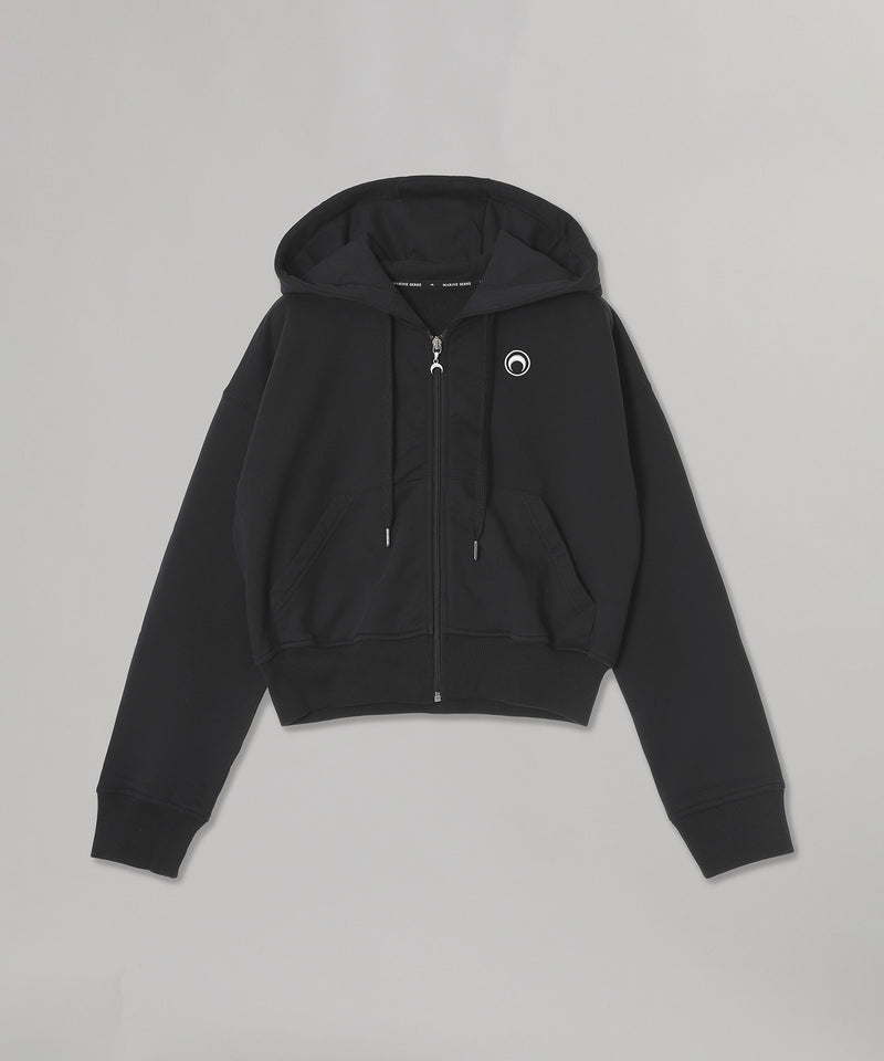 Moon Logo Jersey Fleece Zipped Hoodie｜マリーン セル(Marine Serre