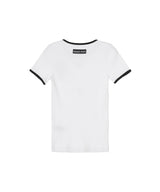 Moon Logo Bicolor Ribbed Jersey Baby Fit T-Shirt