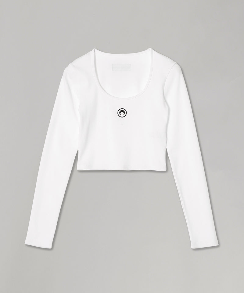 Moon Logo Jersey Ls Roundneck Top-Marine Serre-Forget-me-nots Online Store