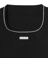 Cute 70S Ss Squareneck T-Shirt-Marine Serre-Forget-me-nots Online Store