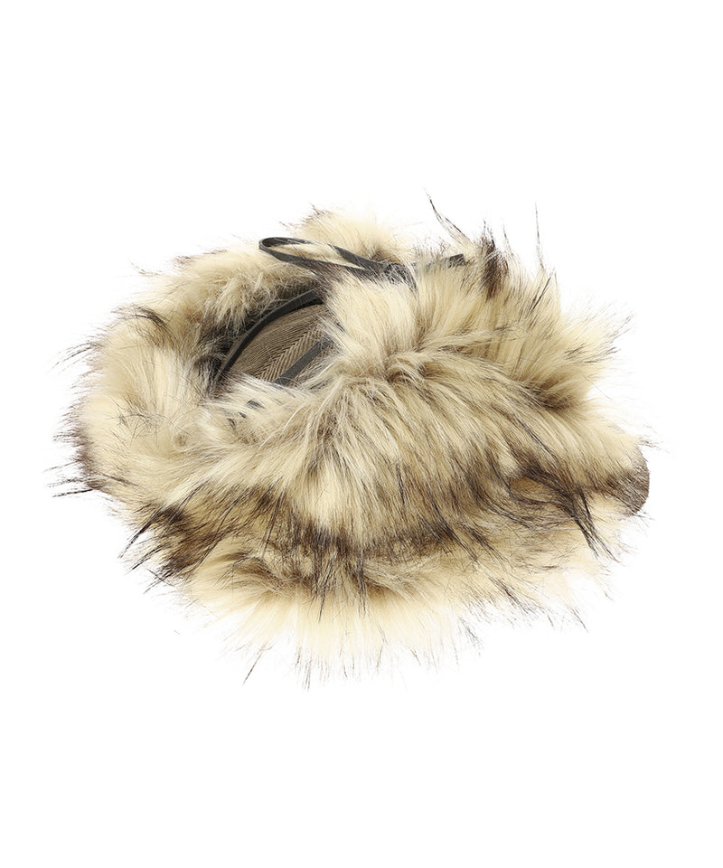 Faux Fur Corduroy Earflap Cap-OPEN YY-Forget-me-nots Online Store