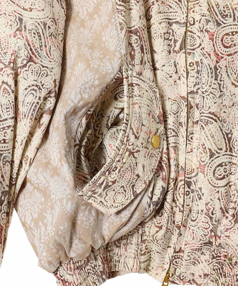 Paisley Cargo Bomber-OPEN YY-Forget-me-nots Online Store