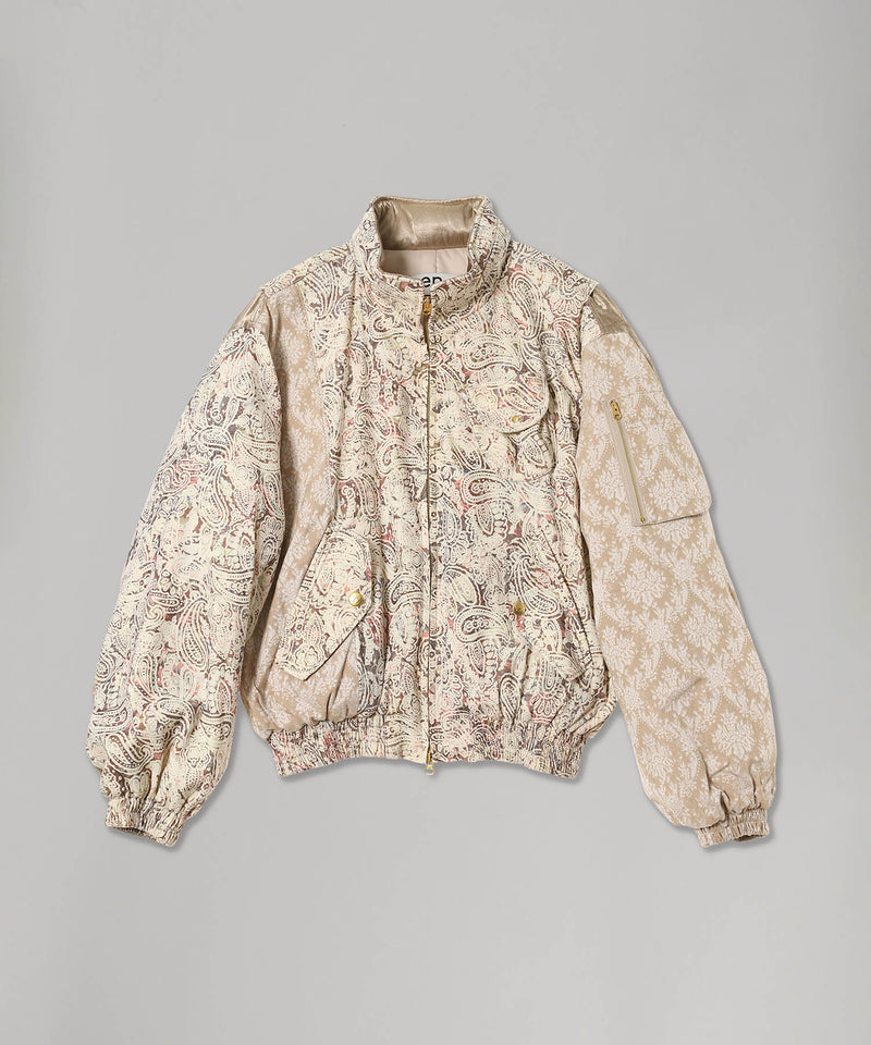 Paisley Cargo Bomber-OPEN YY-Forget-me-nots Online Store