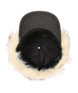Faux Fur Earflap Cap-OPEN YY-Forget-me-nots Online Store