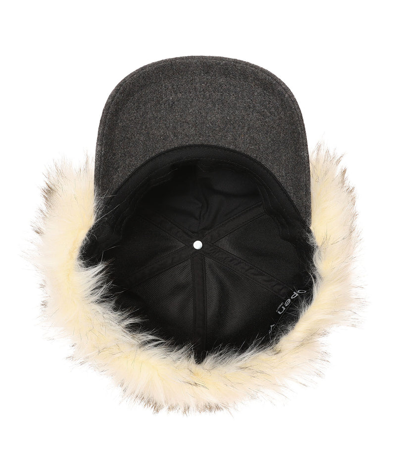 Faux Fur Earflap Cap-OPEN YY-Forget-me-nots Online Store