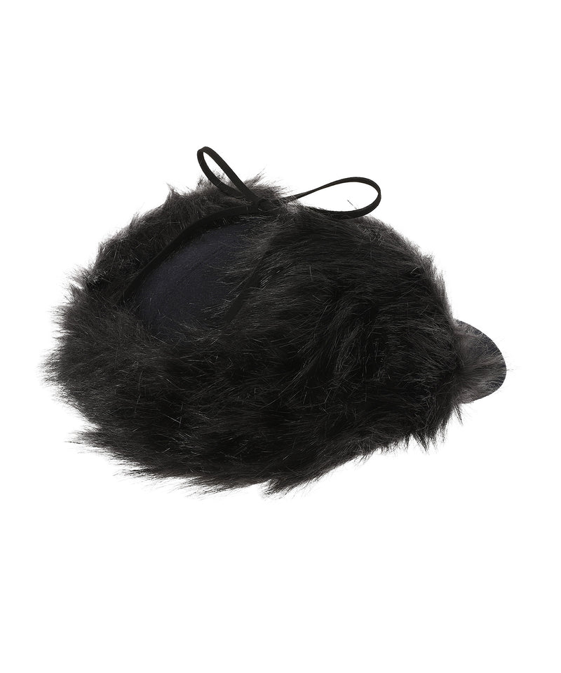 Faux Fur Earflap Cap-OPEN YY-Forget-me-nots Online Store