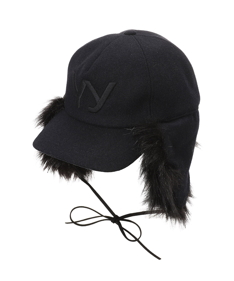 Faux Fur Earflap Cap-OPEN YY-Forget-me-nots Online Store