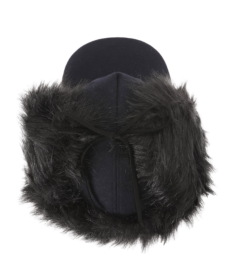 Faux Fur Earflap Cap-OPEN YY-Forget-me-nots Online Store