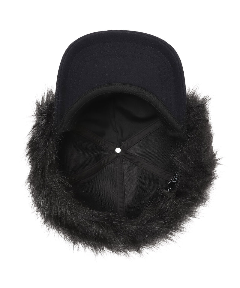 Faux Fur Earflap Cap-OPEN YY-Forget-me-nots Online Store