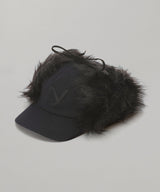 Faux Fur Earflap Cap-OPEN YY-Forget-me-nots Online Store