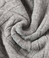 Convertible Cable Knit Hooded Scarf-OPEN YY-Forget-me-nots Online Store