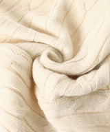 Convertible Cable Knit Hooded Scarf-OPEN YY-Forget-me-nots Online Store