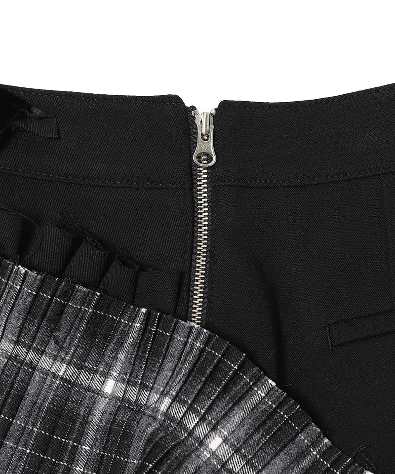 Pleats Layered Bermuda Shorts-OPEN YY-Forget-me-nots Online Store