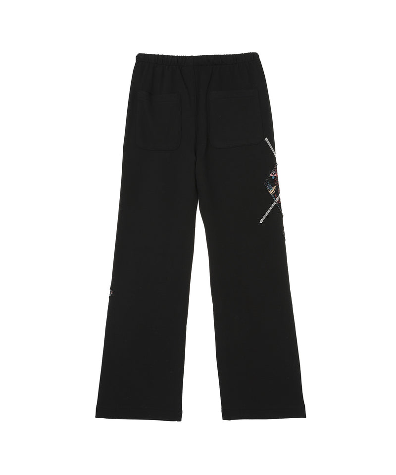 Argyle Patched Lounge Pants-OPEN YY-Forget-me-nots Online Store