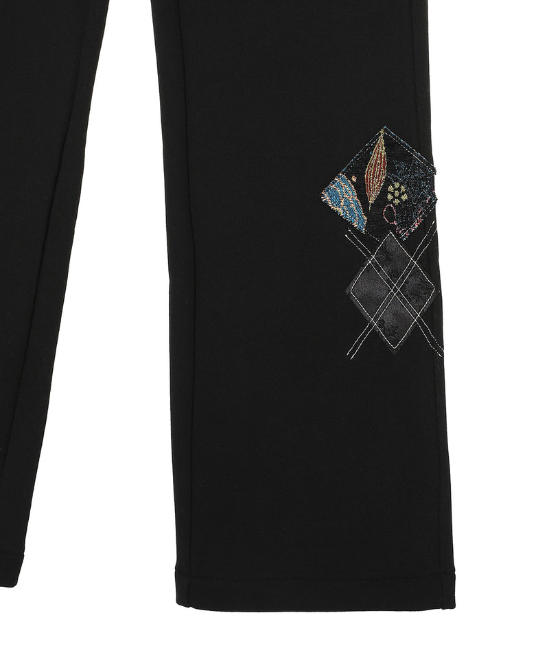 Argyle Patched Lounge Pants-OPEN YY-Forget-me-nots Online Store