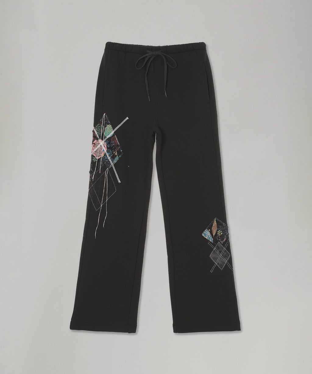 OPEN YY パンツ オープンワイワイ(OPEN YY)｜Argyle Patched Lounge Pants｜Forget-me