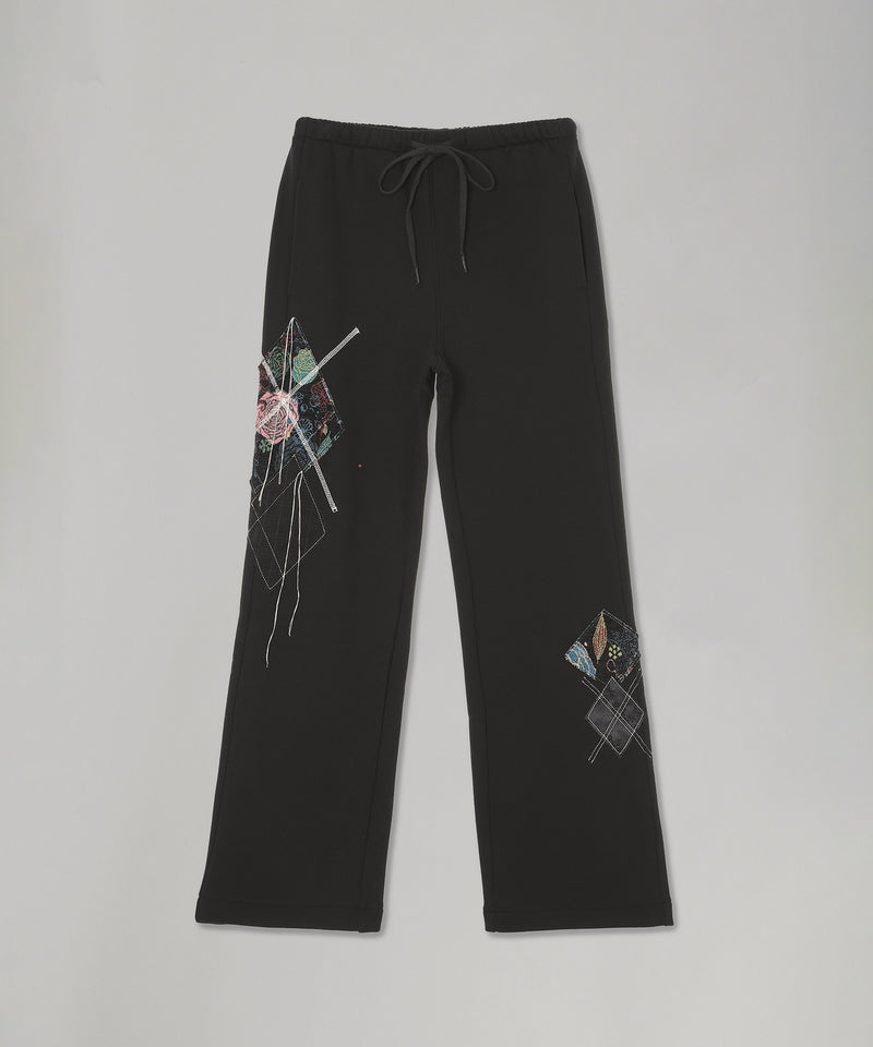 Argyle Patched Lounge Pants-OPEN YY-Forget-me-nots Online Store