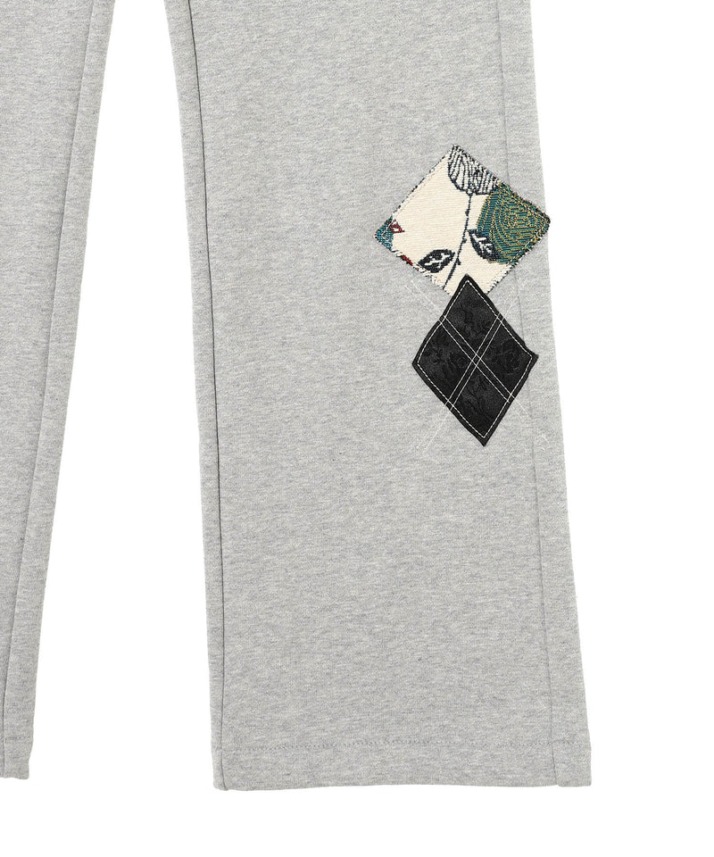 Argyle Patched Lounge Pants-OPEN YY-Forget-me-nots Online Store