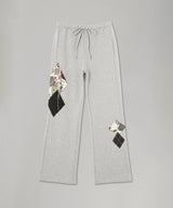 Argyle Patched Lounge Pants-OPEN YY-Forget-me-nots Online Store