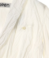 Unbalanced Ruffle Blouse-OPEN YY-Forget-me-nots Online Store