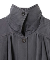 Over Shirred Top Coat-OPEN YY-Forget-me-nots Online Store