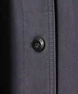 Over Shirred Top Coat-OPEN YY-Forget-me-nots Online Store