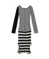 Stripe Convertible Hook Top Dress-OPEN YY-Forget-me-nots Online Store