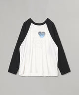 I Love Yy Raglan Tee-OPEN YY-Forget-me-nots Online Store