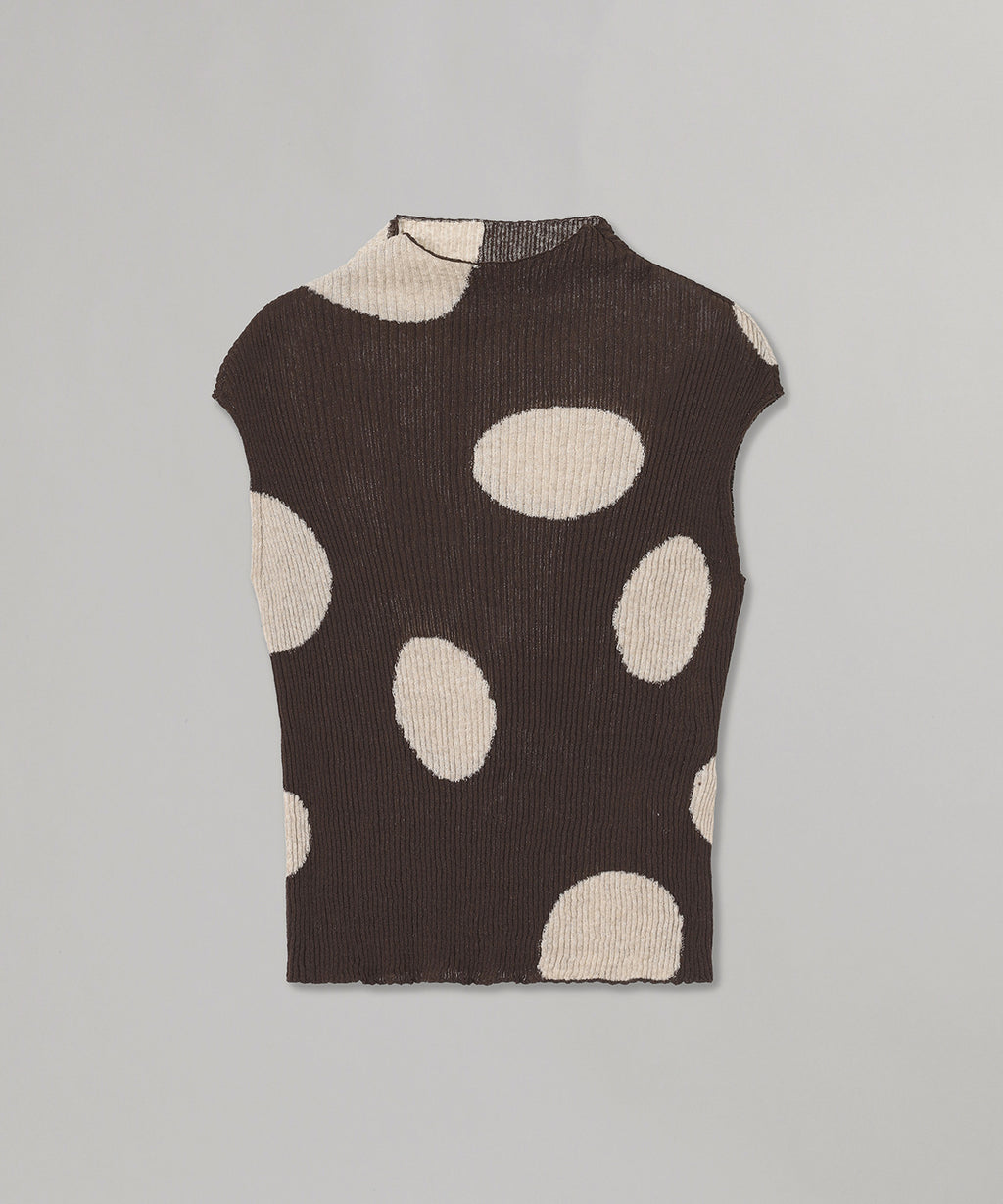 Ribbed Dot Top｜オープンワイワイ(OPEN YY)｜Forget-me-nots Online Store