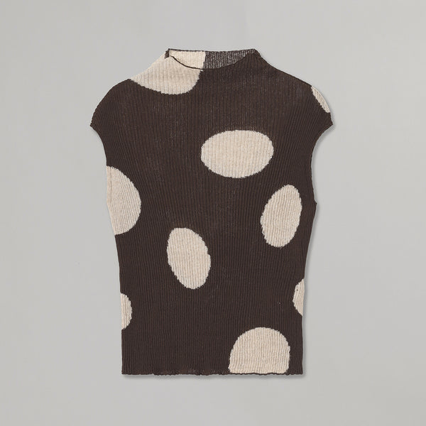 Ribbed Dot Top｜オープンワイワイ(OPEN YY)｜Forget-me-nots Online Store